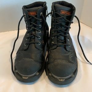 Harley Davidson Black Steel Toe Boots Women’s Size 9